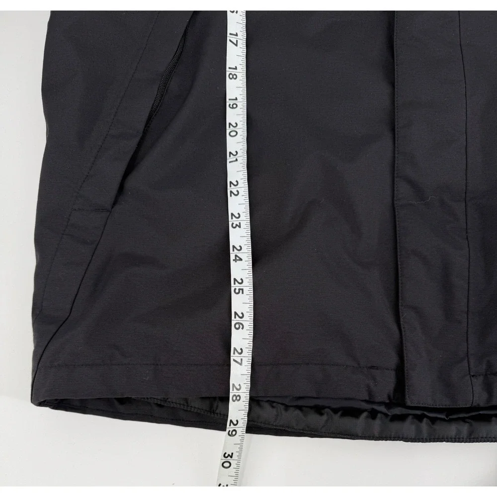 The North Face Mens DryVent Insulated Hooded Jacket Black Wiremax Logo Large